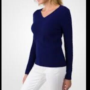 EQUIPMENT femme cable knit yak / wool - sweater - XS - woman’s navy